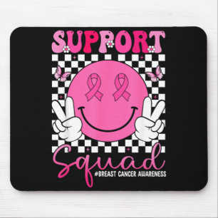 Bewusstsein für Brustkrebs Groovy Pink Smile Gesic Mousepad