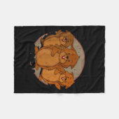 Bewusstsein für CHD Herzerkrankung Krieger Unterst Fleecedecke (Vorderseite (Horizontal))