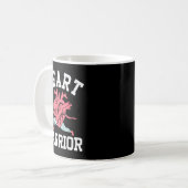 Bewusstsein für CHD Herzkrankheit Mutter Krieger U Kaffeetasse (Vorderseite Links)