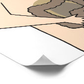 Bewusstsein für Darmerkrankungen. Poster (Ecke)
