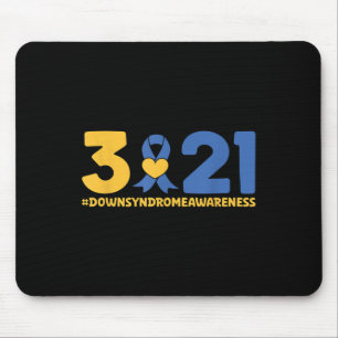 Bewusstsein für das Blaue Gelbe Herz 21 World-Down Mousepad