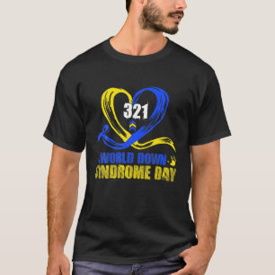 Bewusstsein für das Blaue Gelbe Herz 21 World-Down T-Shirt