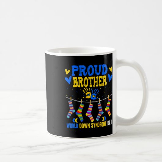 Bewusstsein für das Brother-Down-Syndrom Kaffeetasse (Rechts)