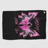 Bewusstsein für den Brustkrebs Golfhandtuch (Horizontal)