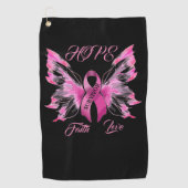 Bewusstsein für den Brustkrebs Golfhandtuch (Vorderseite)