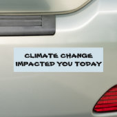 Bewusstsein für den Klimawandel Autoaufkleber (On Car)