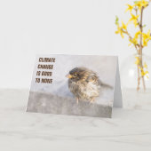 Bewusstsein für den Klimawandel Karte (Gelbe Blume)
