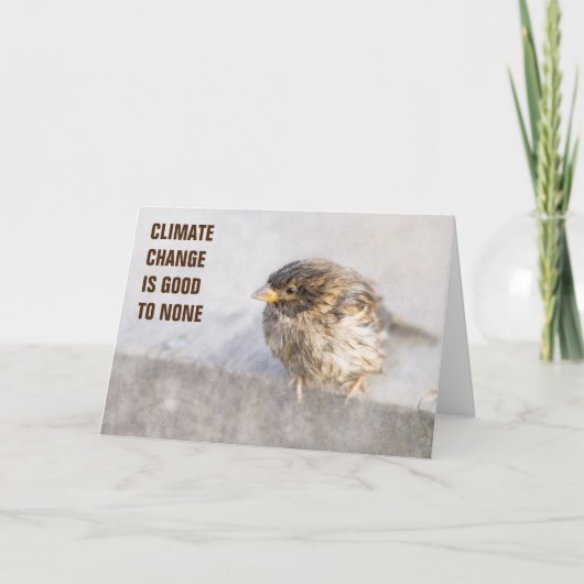 Bewusstsein für den Klimawandel Karte (Vorderseite)