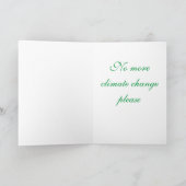 Bewusstsein für den Klimawandel Karte (Innenseite)