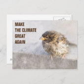 Bewusstsein für den Klimawandel Postkarte (Vorne/Hinten)