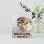 Bewusstsein für den Klimawandel Postkarte (Stehend Vorderseite)