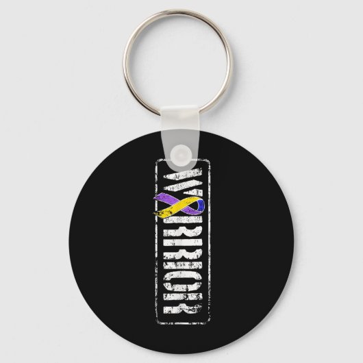 Bewusstsein für den Krebs der Blase - Band des Mil Schlüsselanhänger (Vorderseite)