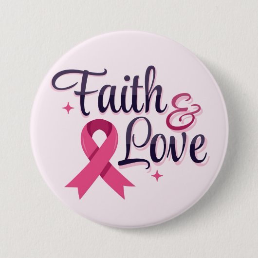 Bewusstsein für den rosa Multibbon-Krebs Button (Vorderseite)