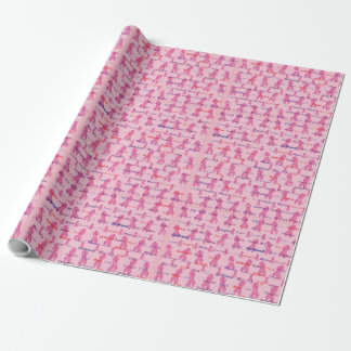 Bewusstsein für den rosa Multibbon-Krebs Geschenkpapier