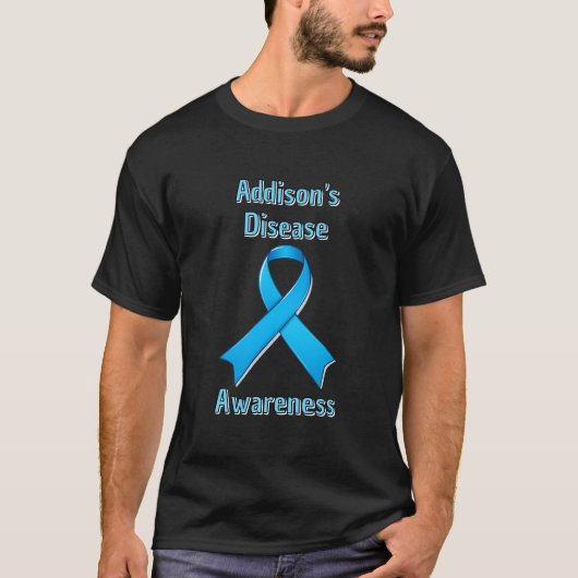 Bewusstsein für die Erkrankung | Blue Ribbon T-Shirt (Vorderseite)