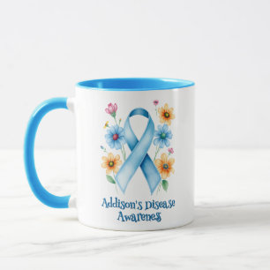 Bewusstsein für die Erkrankung   Blue Ribbon Tasse
