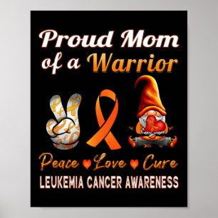 Bewusstsein für die Orangen Krebs Band stolz Mama Poster