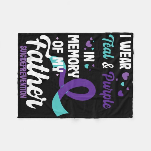 Bewusstsein für die Suizidprävention im Gedenken a Fleecedecke (Vorderseite (Horizontal))