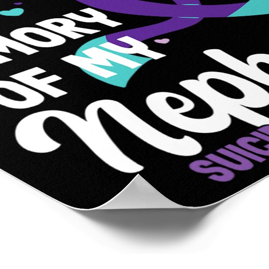 Bewusstsein für die Suizidprävention im Gedenken a Poster (Ecke)