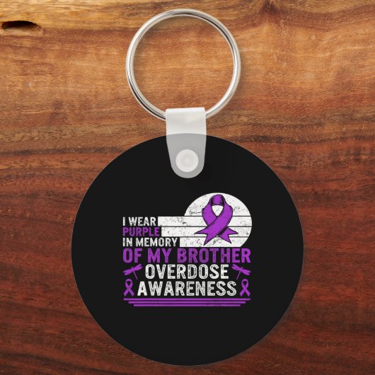 Bewusstsein für die überdosierte Substanz im Gedäc Schlüsselanhänger (Rückseite)