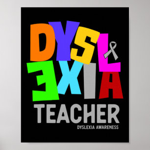 Bewusstsein für Dyslexie Poster