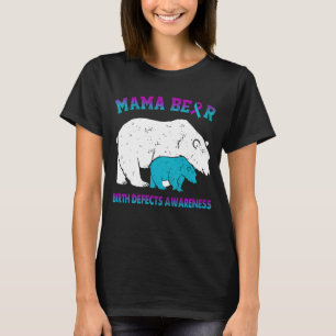Bewusstsein für Geburtsfehler von Mama Bär T-Shirt