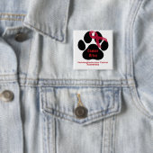 Bewusstsein für Hämangiosarkom bei Hunden Dow Paw Button (Beispiel)