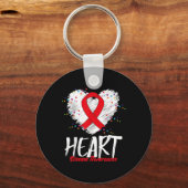 Bewusstsein für Herzkrankheiten _2 Schlüsselanhänger (Vorderseite)