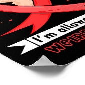 Bewusstsein für Herzkrankheiten Poster (Ecke)