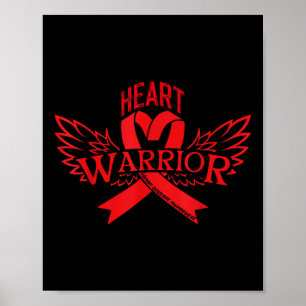 Bewusstsein für Herzkrankheiten Poster