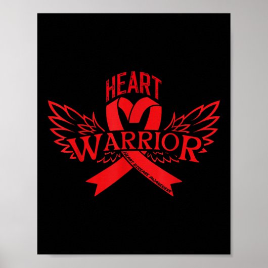 Bewusstsein für Herzkrankheiten Poster (Vorne)