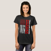 Bewusstsein für Herzkrankheiten Red Ribbon America T-Shirt (Vorne ganz)