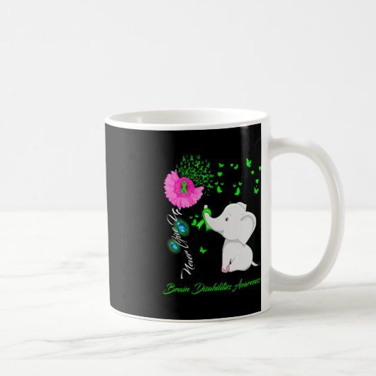 Bewusstsein für Hirnbehinderungen Kaffeetasse (Rechts)