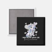 Bewusstsein für Hirnkrebs Magnet (Vorderseite/Rückseite)