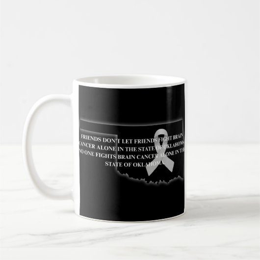 Bewusstsein für Hirntumor in Oklahoma  Kaffeetasse (Links)