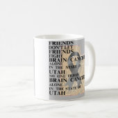 Bewusstsein für Hirntumor in Utah Kaffeetasse (VorderseiteRechts)