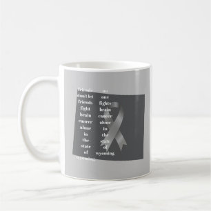 Bewusstsein für Hirntumor in Wyoming Kaffeetasse