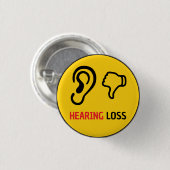 Bewusstsein für Hörverlust Button (Vorne & Hinten)