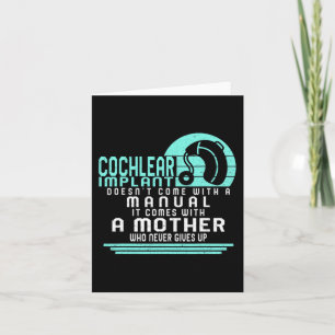 Bewusstsein für Hörverlust Mutter Cochlea-Implanta Karte