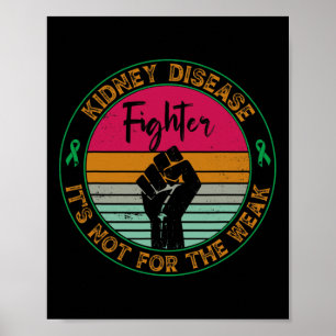 Bewusstsein für Krankheiten Retro Kämpfer Krieger  Poster