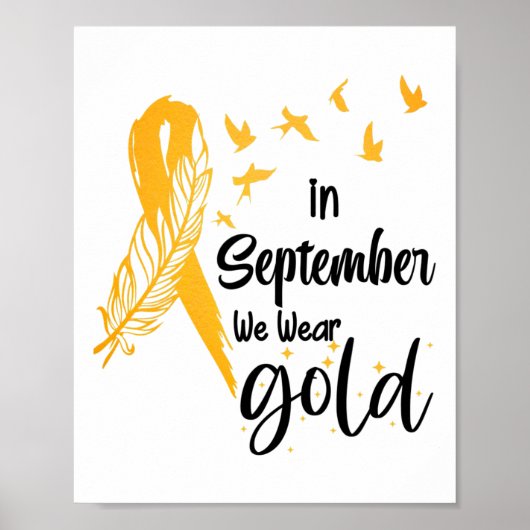 Bewusstsein für Krebs bei Kindern Im September tra Poster (Vorne)