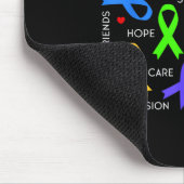 Bewusstsein für Krebs - Kampf gegen Krebsribons Mousepad (Ecke)