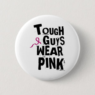 Bewusstsein für Krebs starke Typ tragen Pink 2 Button