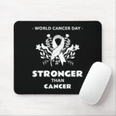 Bewusstsein für Krebs stärker als Krebs 4 Mousepad (Mit Mouse)