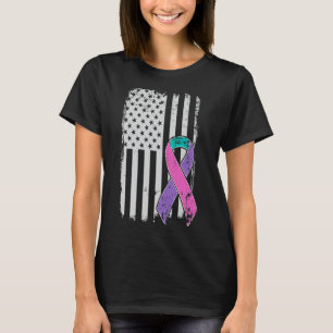 Bewusstsein für Krebs - Unruhe in der amerikanisch T-Shirt