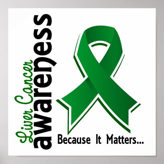 Bewusstsein für Leberkrebs 5 Poster (Vorne)