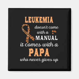 Bewusstsein für Leukämie Papa Unterstützung Leukäm Magnet