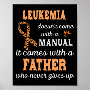 Bewusstsein für Leukämie Vater Unterstützung Leukä Poster