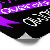 Bewusstsein für Lila Multipler Drogensucht 2 Poster (Ecke)