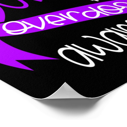 Bewusstsein für Lila Multipler Drogensucht 2 Poster (Ecke)